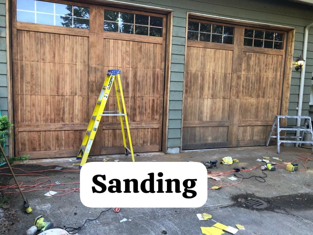 Porch painting in progress