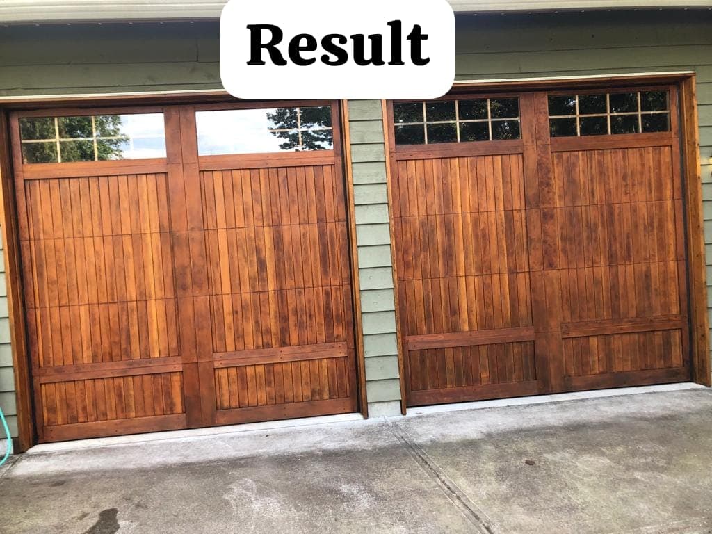 Porch and stairs after grey finish