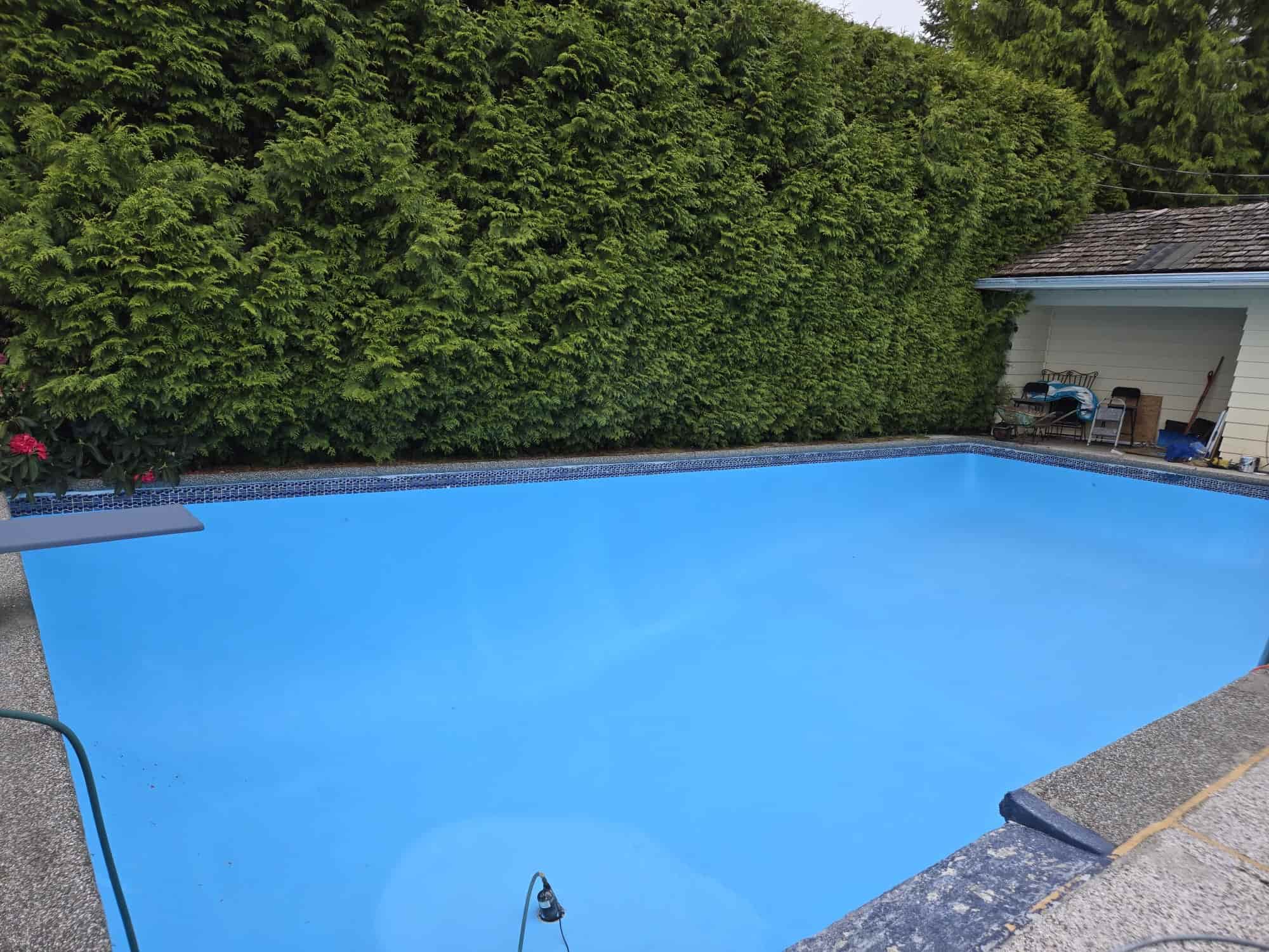 Completed exterior paint — alternate angle