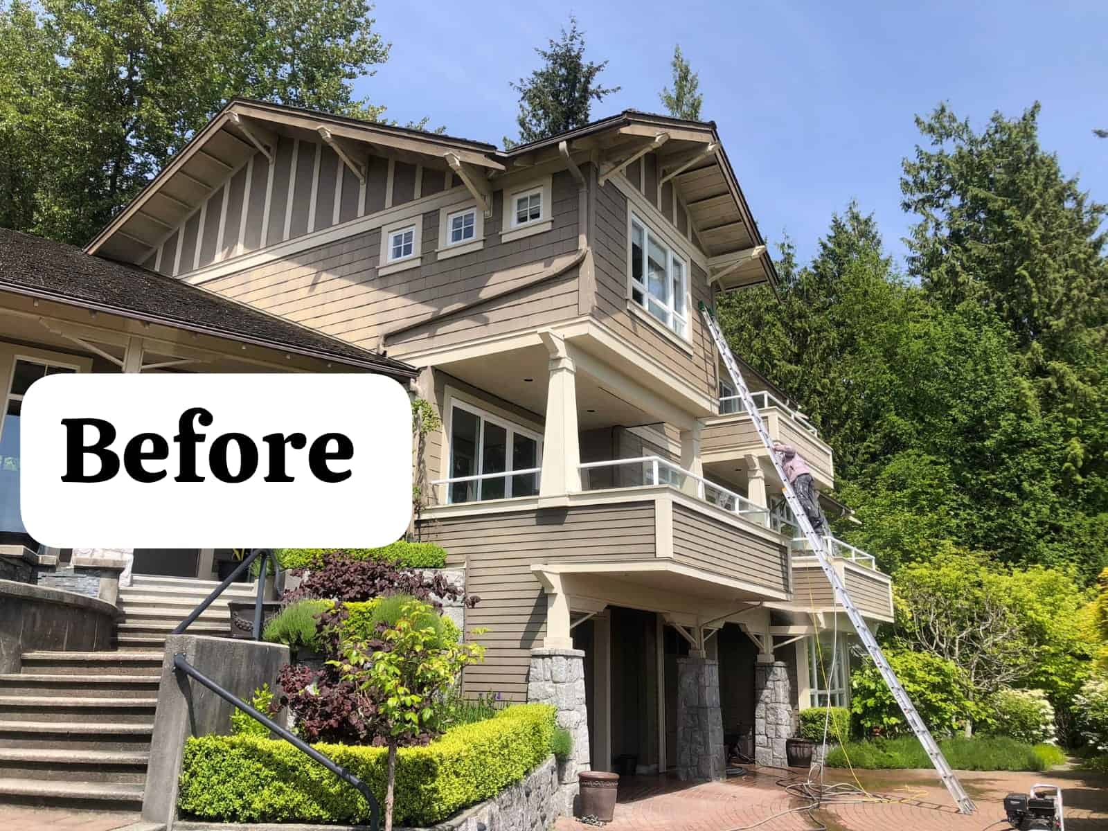 Building exterior before work